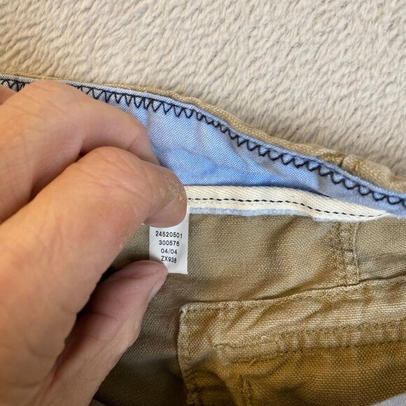 Gap Women's Pants XL Beige Casual Cotton Drawstring Pants Relaxed Fit Button Up - Picture 12 of 12